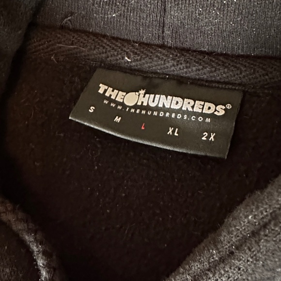 The Hundreds Black Hoodie with White Logo - Picture 2 of 11